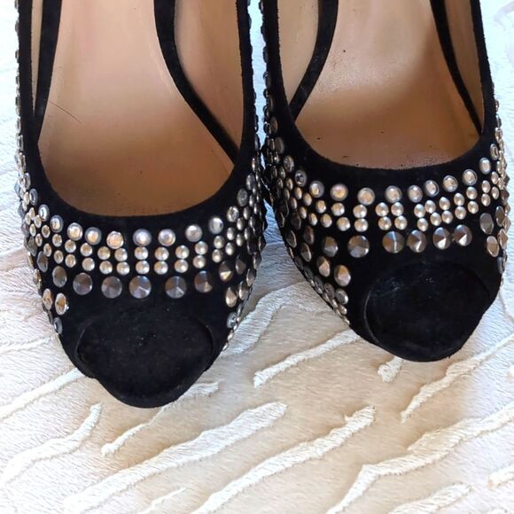 BEBE 💎 Annette  Jeweled And Studded Stilettos Size 6 - Picture 14 of 17